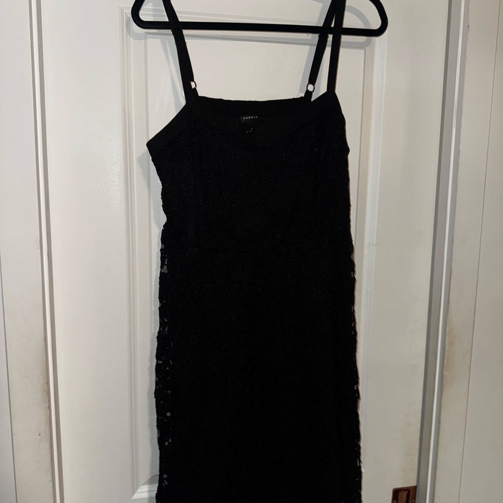 Torrid Elegant Black Lace Dress